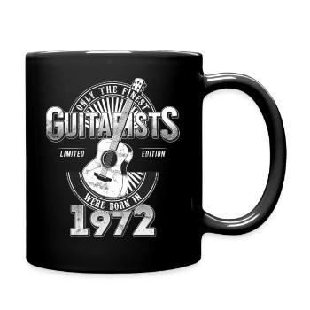 Only the finest Guitarists were born in 1972 - Tasse einfarbig - Schwarz - Rechts