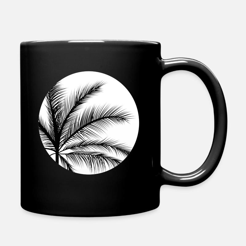 Sommer Sonne Urlaub Palmen Shirt Geschenk Mode - Tasse einfarbig - Schwarz