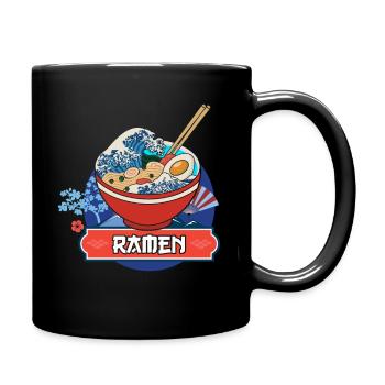 Ramen - Tasse einfarbig - Schwarz - Rechts