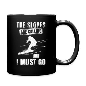 Ski - Tasse einfarbig - Schwarz - Rechts