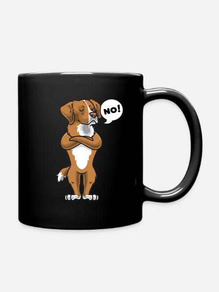 Sturer Nova Scotia Duck Tolling Retriever - Ensfarvet krus - sort