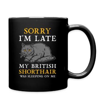 Chat British Shorthair BKH - Mug uni - noir - Droite