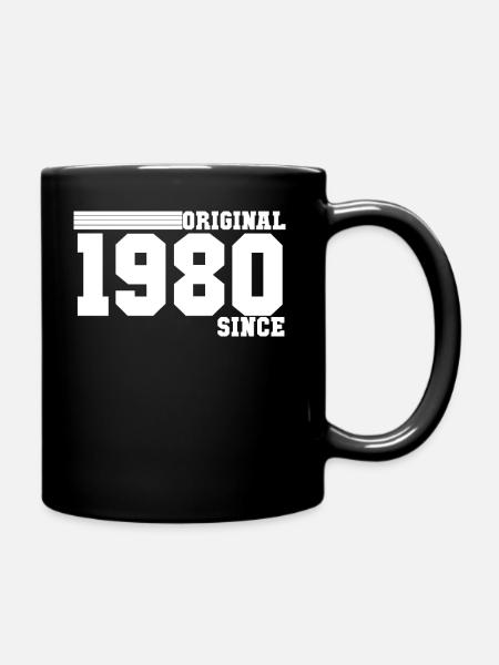 1980 - Tasse einfarbig - Schwarz