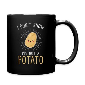 Kawaii potato kawaii food - Full Colour Mug - black - Right