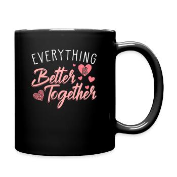 Saint-Valentin Ensemble - Mug uni - noir - Droite