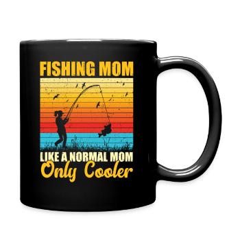 Pêche Mom - Mug uni - noir - Droite