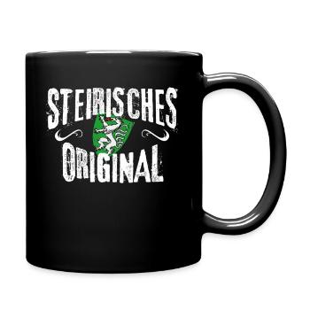 Steirisches Original Steiermark Steirer Bua Madl - Tasse einfarbig - Schwarz - Rechts