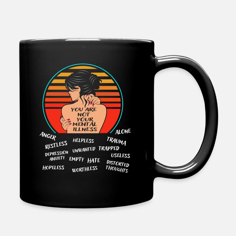 Depression - Tasse einfarbig - Schwarz