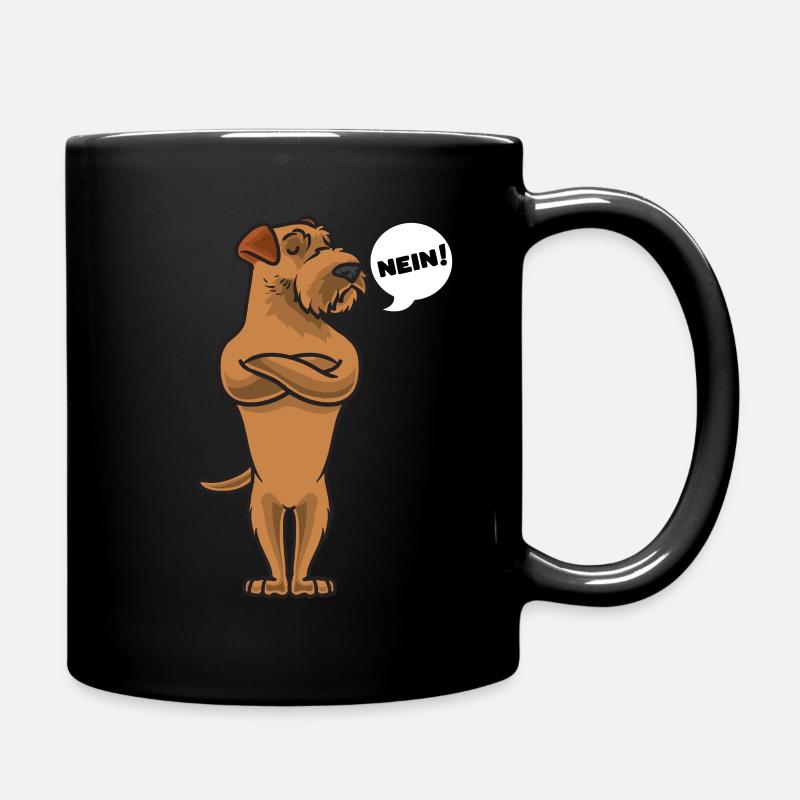 Sturer Irish Terrier - Tasse einfarbig - Schwarz