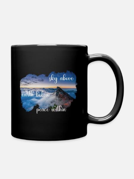 sky02 - Tasse einfarbig - Schwarz