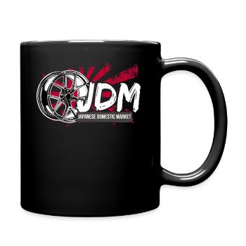 If one day the speed kills me.. / Paul Walker JDM - Tasse einfarbig - Schwarz - Rechts