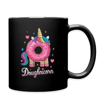 Beignets Licorne Doughnicorn doux - Mug uni - noir - Droite