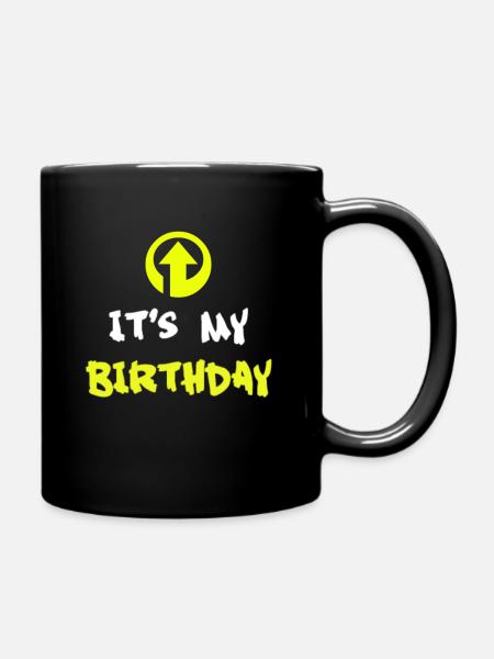 Anniversaire, Anniversaire, Anniversaire, Anniversaire, Anniversaire - Mug uni - noir