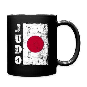 Judo Sport Judoka Flag Flag Tokyo Japan - Full Colour Mug - black - Right