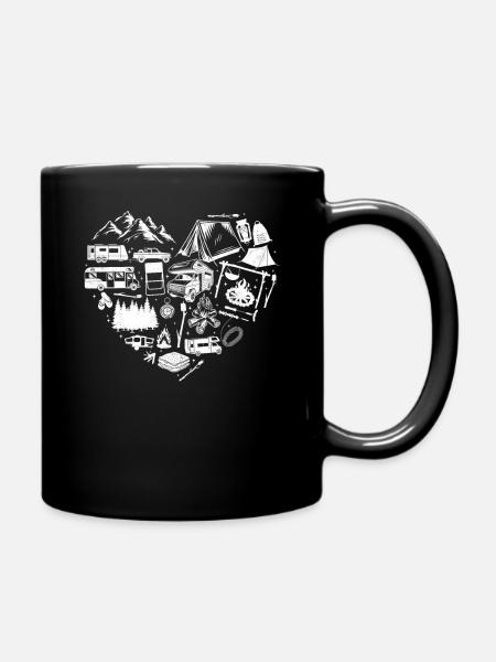 Camping Équipement de camping-car Camping-car - Mug uni - noir