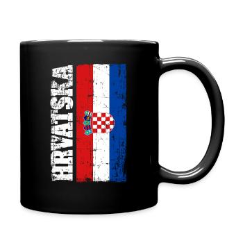 Hrvatska Croatie drapeau croate drapeau sport - Mug uni - noir - Droite