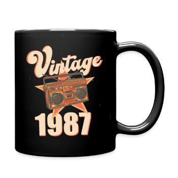 Vintage 1987 - Mug uni - noir - Droite