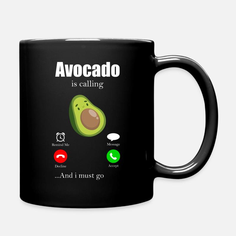Avocado - Tasse einfarbig - Schwarz