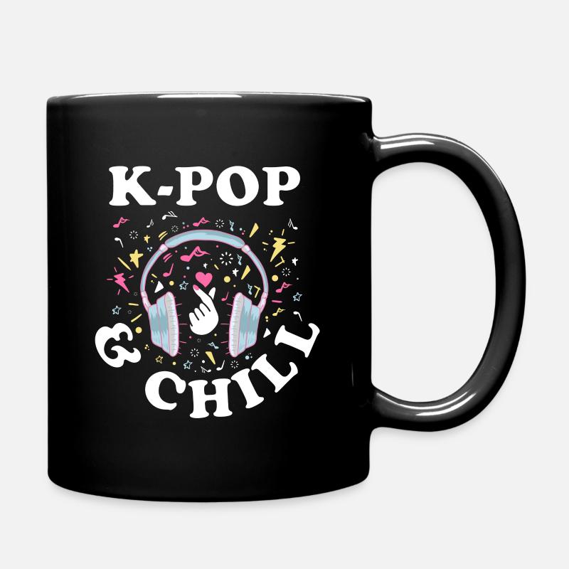 K-Pop Musik Koreanisch Korea Pop Geschenk Südkorea - Tasse einfarbig - Schwarz