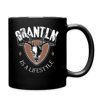Grantln is a Lifestyle - Tasse einfarbig - Schwarz - Rechts