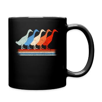 Amoureux des canards qui courent des canards qui courent - Mug uni - noir - Droite