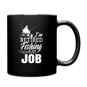Je suis à la retraite La pêche est mon travail à la retraite - Mug uni - noir - Droite