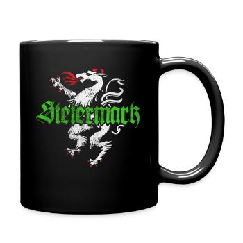 Steiermark Bekleidung Steirischer Panther - Tasse einfarbig - Schwarz - Rechts