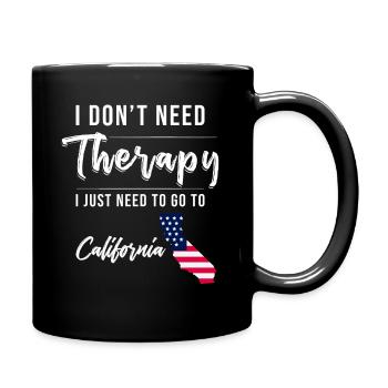 California vacation saying - Full Colour Mug - black - Right