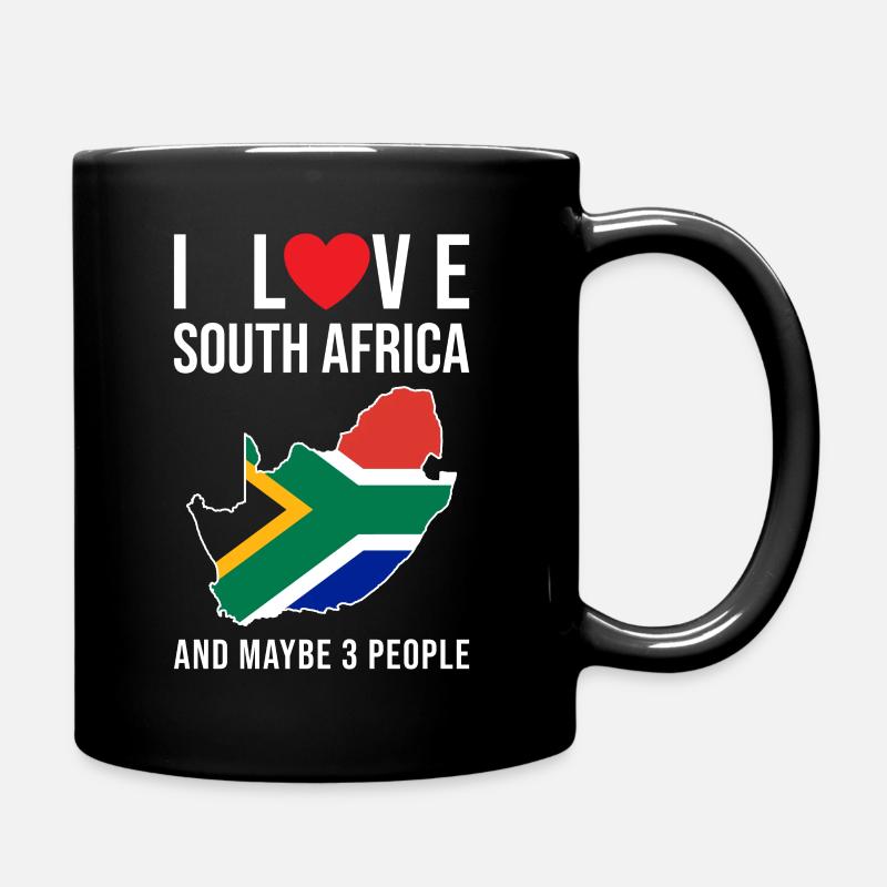 Südafrika Ich liebe Südafrika - Tasse einfarbig - Schwarz