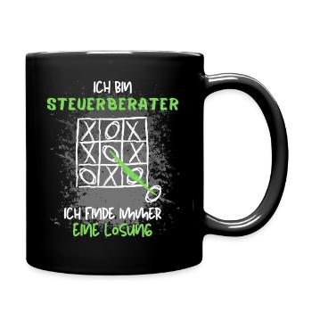 Steuerberater - Lustiges Steuer-Beratung - Tasse einfarbig - Schwarz - Rechts
