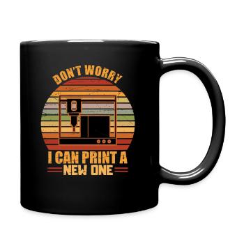 3d Print Printer 3d Printer Printing Gift - Full Colour Mug - black - Right