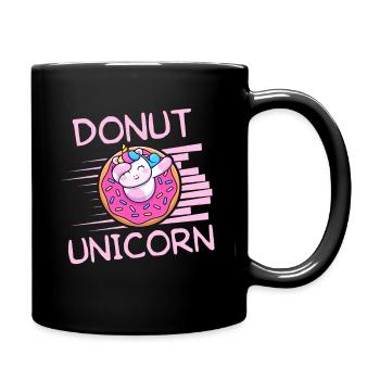 Donut Licorne - Mug uni - noir - Droite