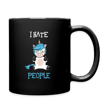 I hate people - Full Colour Mug - black - Right