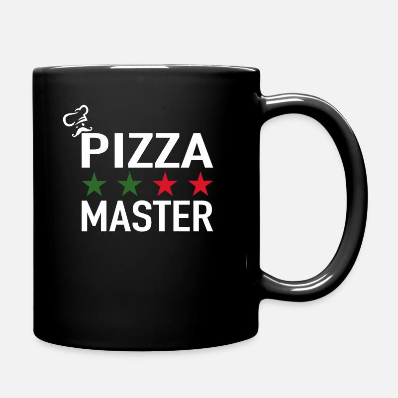 Pizza Master Pizza Chefkoch Italienische Pizza - Tasse einfarbig - Schwarz