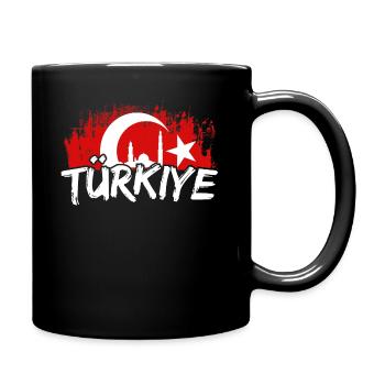 Türkiye Türkei Turkey Turkish Fußball Futbol türke - Tasse einfarbig - Schwarz - Rechts