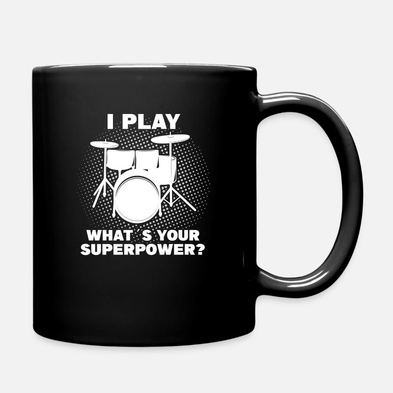 Schlagzeuger Schlagzeuger Drummer Drumming Spruch - Tasse einfarbig - Schwarz