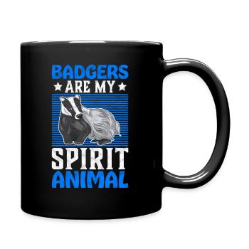 Miel de mon cadeau de blaireau animal préféré - Mug uni - noir - Droite