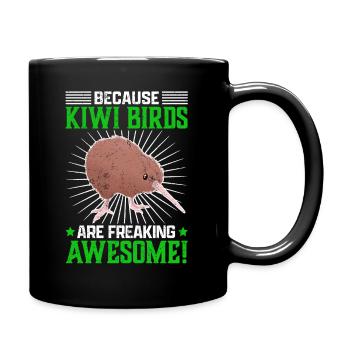 Kiwi oiseau est fantastique bouquet de bécasses - Mug uni - noir - Droite