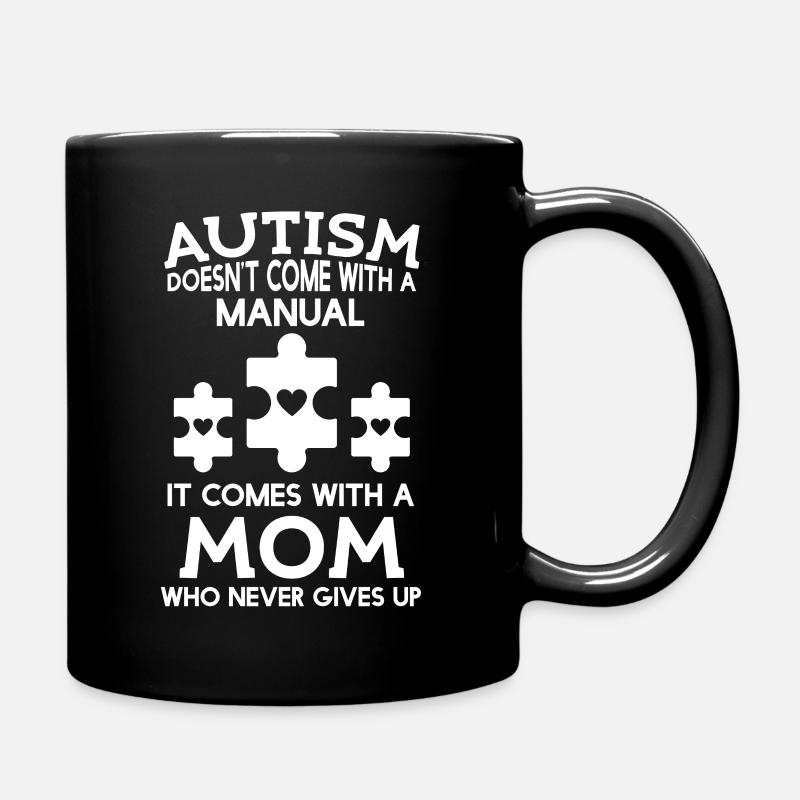 Autismus - Mama Ist Stolz - Tasse einfarbig - Schwarz