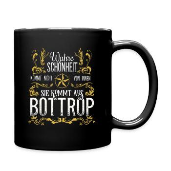 Wahre Schönheit kommt aus Bottrop - Tasse einfarbig - Schwarz - Rechts