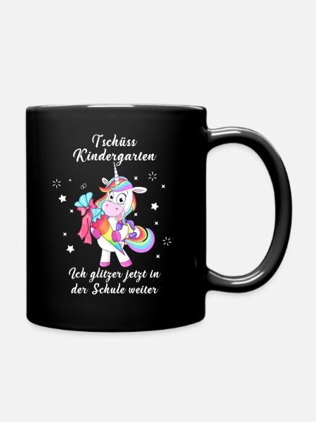 Kindergarten KITA Einschulung Jungs outfit - Tasse einfarbig - Schwarz