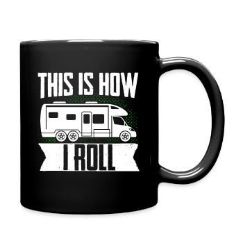 Motorhome RV Camping Camper This - Tasse einfarbig - Schwarz - Rechts