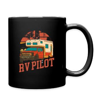 Motorhome RV Camping Camper Rv - Tasse einfarbig - Schwarz - Rechts