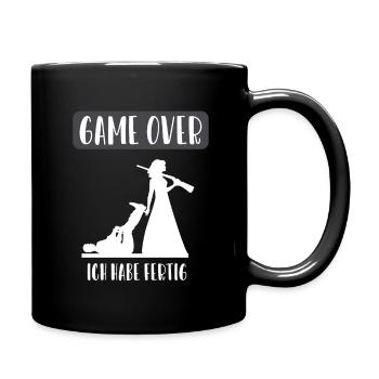 Jeu sur mariés enterrement de vie de garçon - Mug uni - noir - Droite