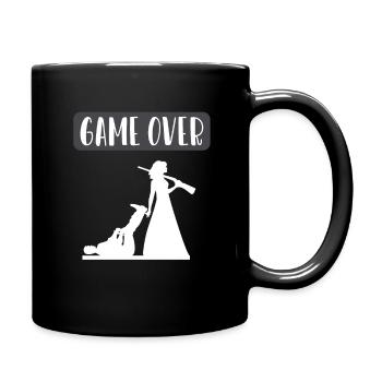 Jeu sur mariés enterrement de vie de garçon - Mug uni - noir - Droite