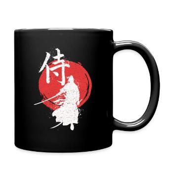 Ronin Samurai Krieger - Tasse einfarbig - Schwarz - Rechts