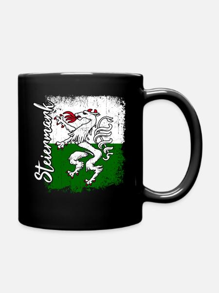 Steiermark - Tasse einfarbig - Schwarz
