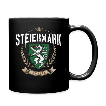 Steiermark Wappen Panther Retro Steirer Bua Madl - Tasse einfarbig - Schwarz - Rechts