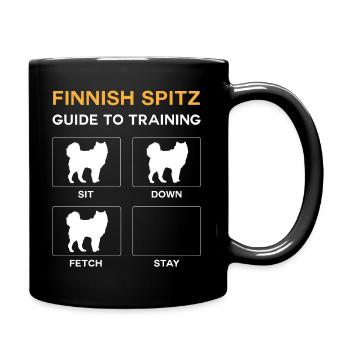 Finnish Spitz Guide To Training - Tasse einfarbig - Schwarz - Rechts