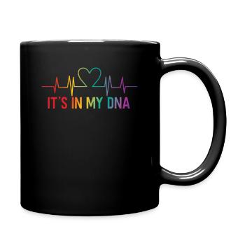 LGBT Pride Rainbow It'S In My Dna - Full Colour Mug - black - Right